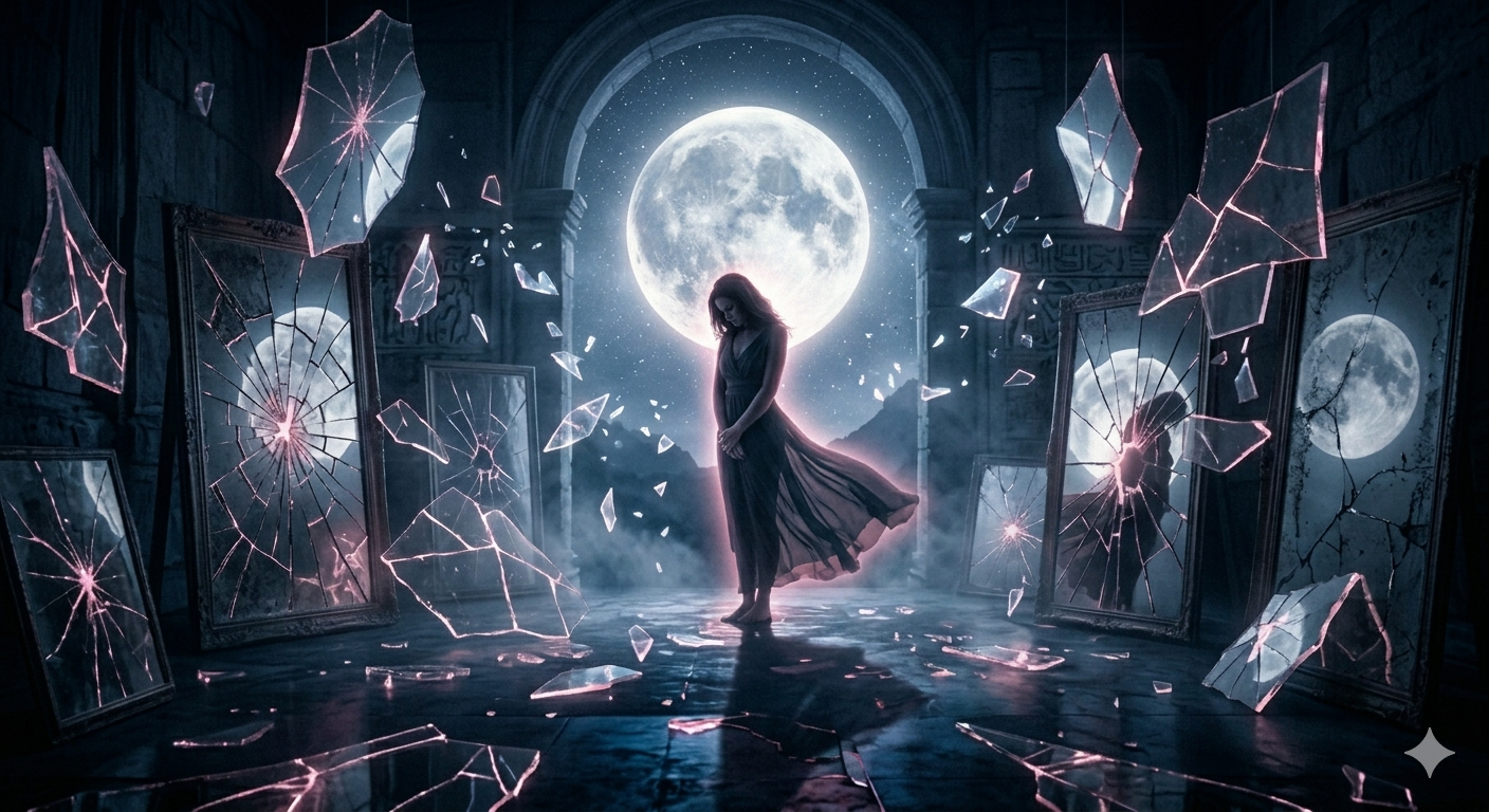 Woman feeling lost – fractured divine feminine